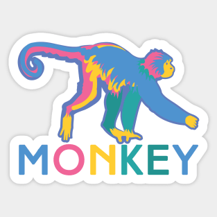 Happy Monkey Sticker